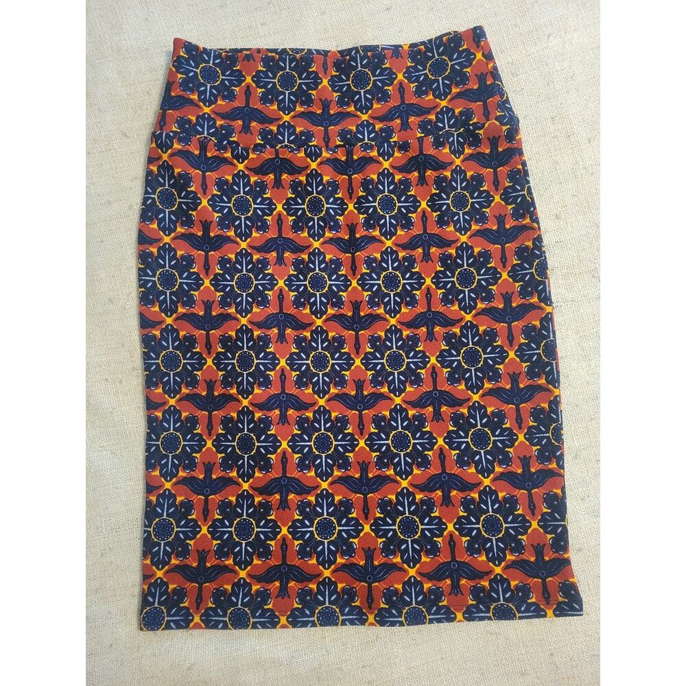 LuLaRoe Cassie Skirt Small Bird Design Pencil Skirt w/ Great Stretch